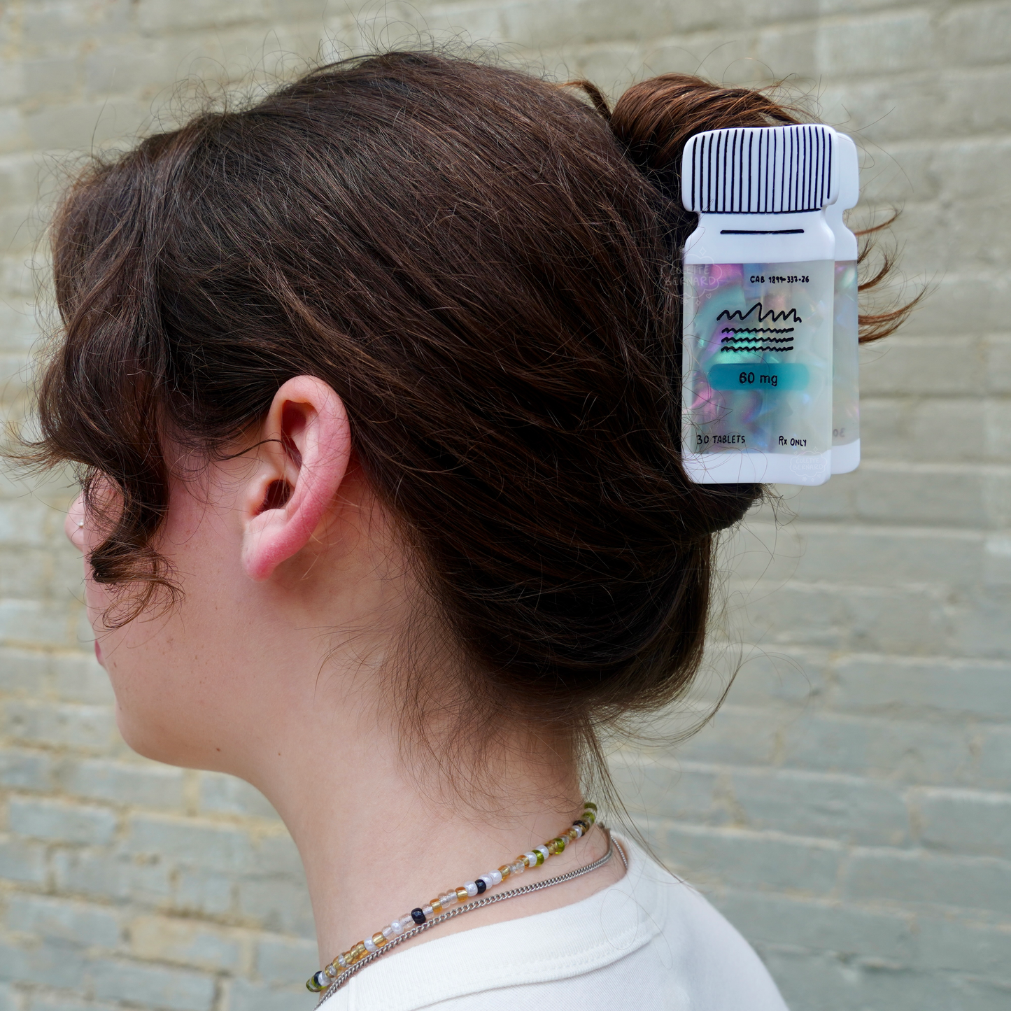 Medicine Bottle Hair Claw