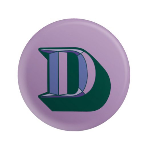 Letter D Button