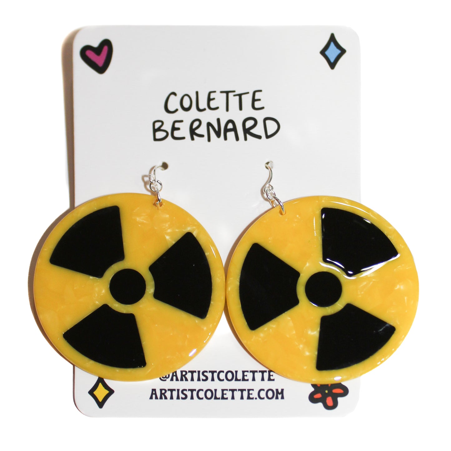 Radiation Symbol Earrings