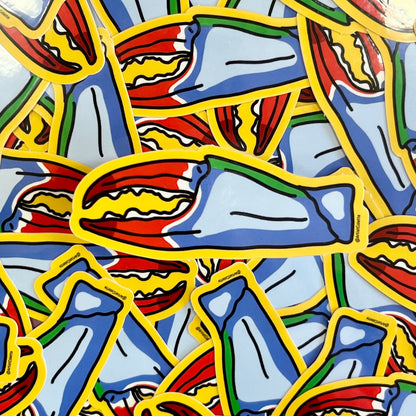 Crab Claw Sticker