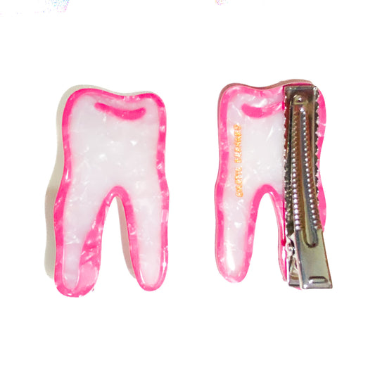 Pink Wisdom Tooth Hair Clip