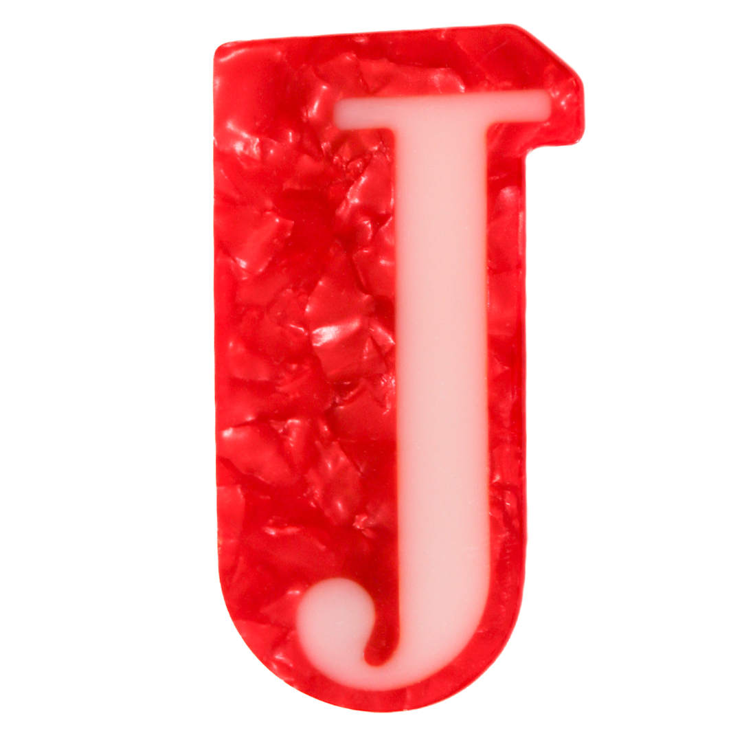 Letter J Hair Clip