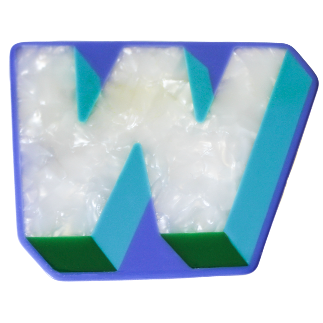 Letter W Hair Clip