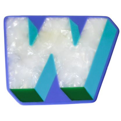 Letter W Hair Clip