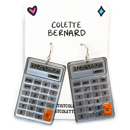 Calculator Earrings