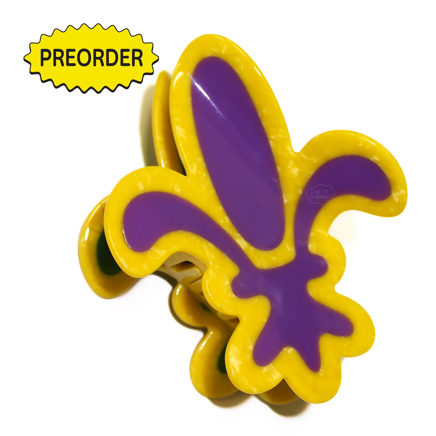 Mardi Gras Fleur de Lis Claw PREORDER