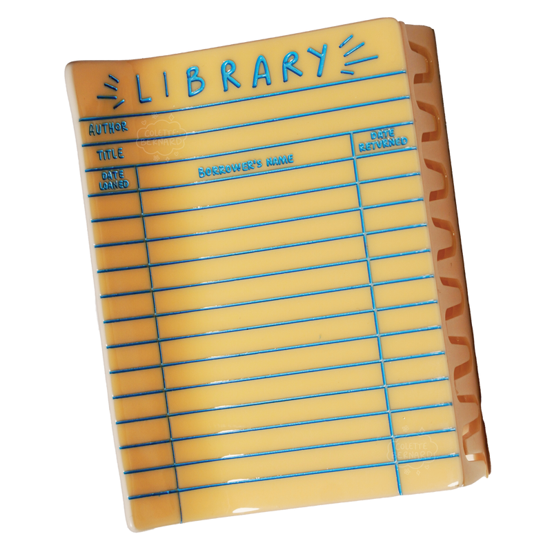 Library Card Hair Claw