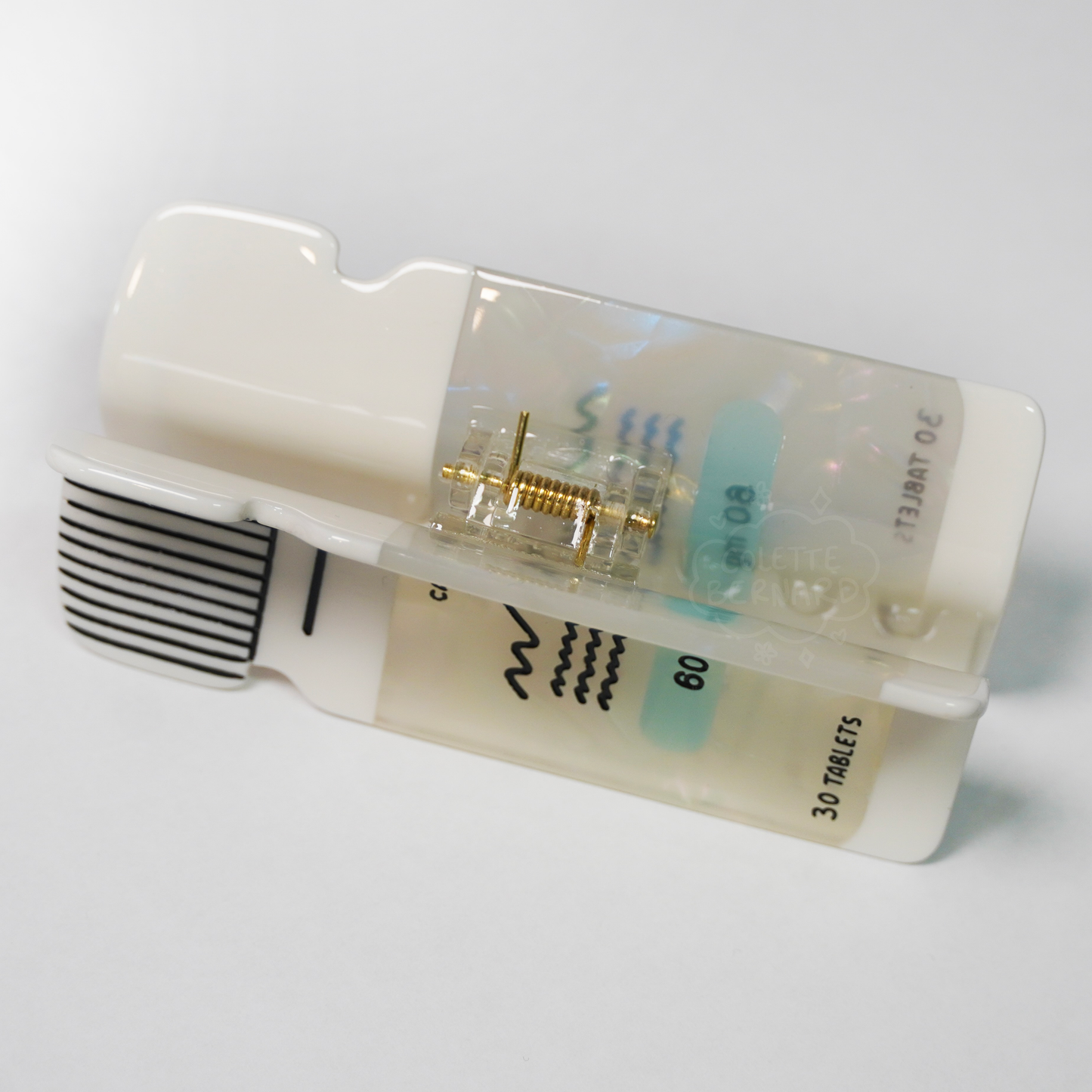 Medicine Bottle Hair Claw
