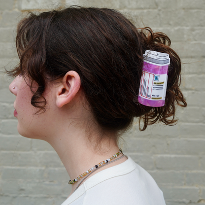 Pink Prescription Bottle Hair Claw