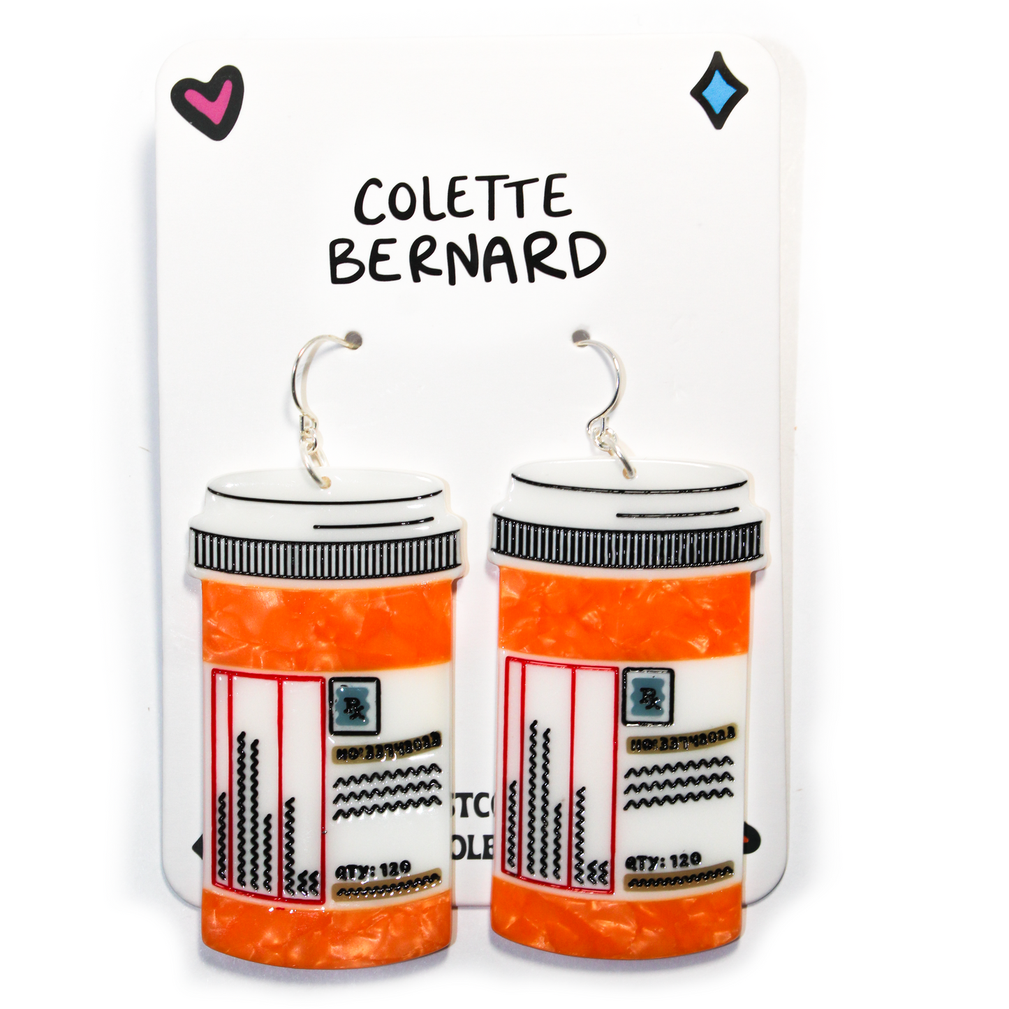 Prescription Bottle Earrings