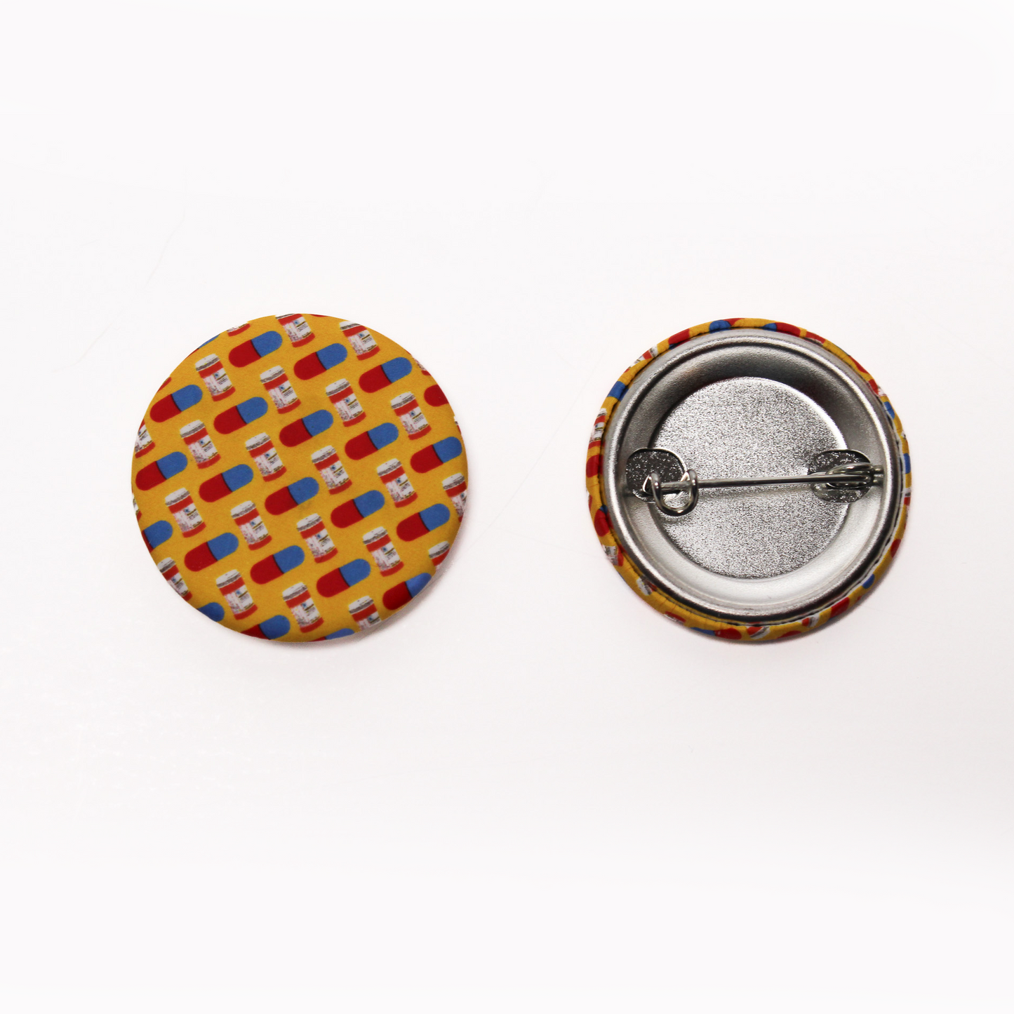 Prescription & Pill Capsule Button