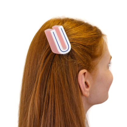 Letter U Hair Clip