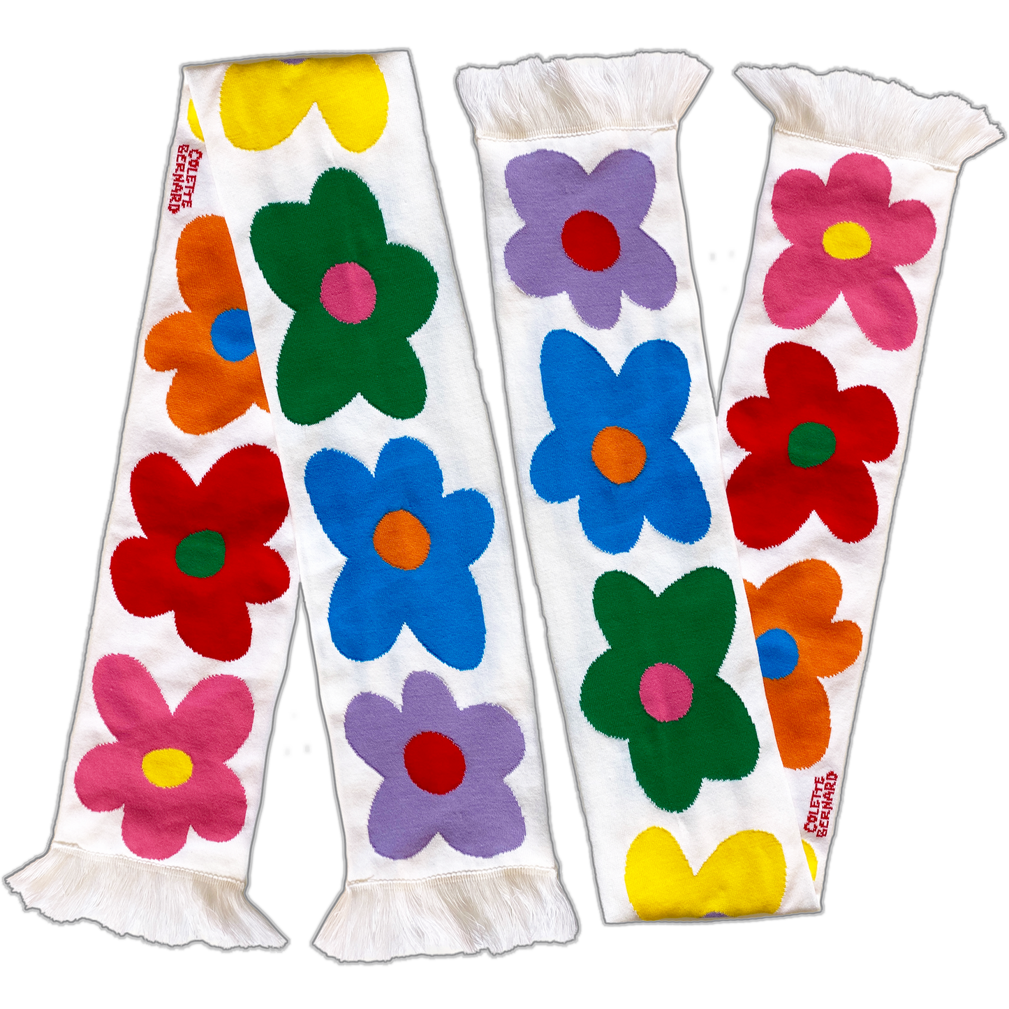 Flower Power Scarf (White)